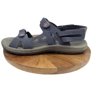 Merrell Women’s Cedrus Convertible Flat Sandals 8 Blue Purple Hook And Loop